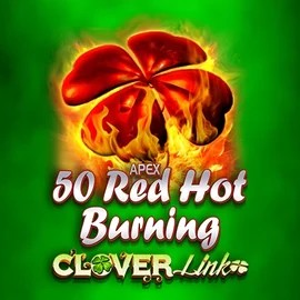 50 Red Hot Burning Clover Links logo by Novomatic Fridayroll Casino