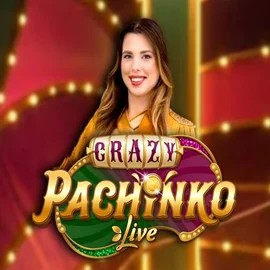 Live Casino logo of Crazy Pachinko from Evolution at Fridayroll Casino