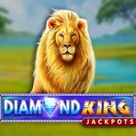 Jackpots logo of Diamond King Jackpots from SpinPlay Games at Fridayroll Casino