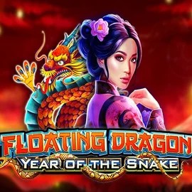 Floating Dragon Year of the Snake online game logo by Pragmatic Play on fridayrollcasinoo.eu