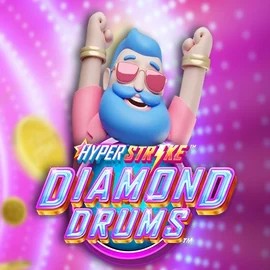Hyper Strike Diamond Drums logo – Slots by Gameburger Studios at Fridayroll Casino