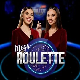 Official Live Casino logo: Mega Roulette by Pragmatic Play at Fridayroll Casino