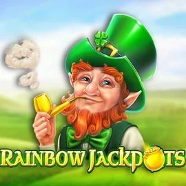 Rainbow Jackpots logo by Red Tiger Gaming Fridayroll Casino
