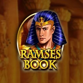 Ramses Book Deluxe slot logo by Gamomat at Fridayroll Casino