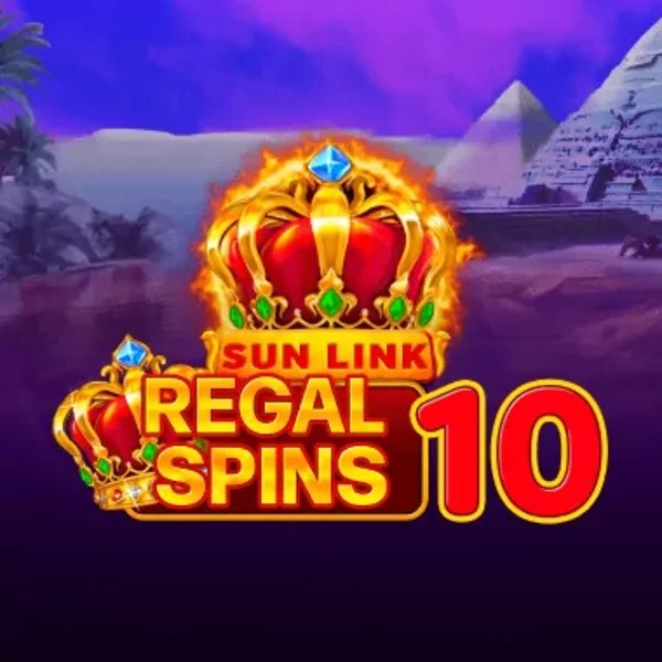 Regal Spins 10 slot logo by PatePlay at Fridayroll Casino