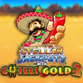Stellar Jackpots with Chilli Gold x2 logo – Jackpots by Lightning Box Game at Fridayroll Casino
