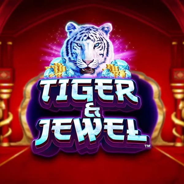Official Slots logo: Tiger and Jewel by Greentube at Fridayroll Casino