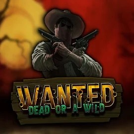 Wanted Dead or a Wild online game logo by Hacksaw Gaming on fridayrollcasinoo.eu